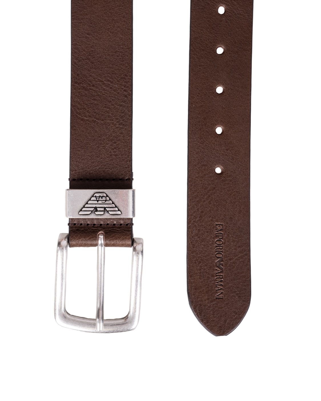 shop EMPORIO ARMANI  Cintura: Emporio Armani cintura in pelle con fibbia logata.
Altezza: 4 cm.
Pelle martellata.
Brand logo.
Tinta unita basic.
Chiusura con fibbia.
Composizione 100% Pelle di bovino.
Fabbricato in Italia.. Y4S201 YDD6G-80005 number 309454